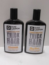 Duke Cannon News Anchor Thick Hair 2 in 1 Shampoo Conditioner Bay Rum Cedarwood