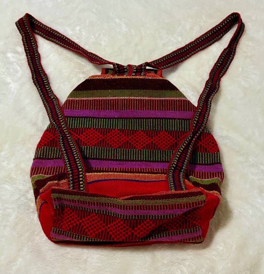 Patterned Knit Backpack Knapsack Pinzon Multicolo… - image 2