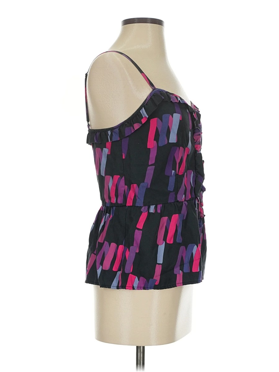 Marc by Marc Jacobs Women Purple Sleeveless Silk Top 0 View 3