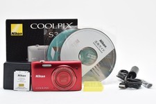  Near Mint Nikon COOLPIX S3400 Compact Camera RED Used From Japan