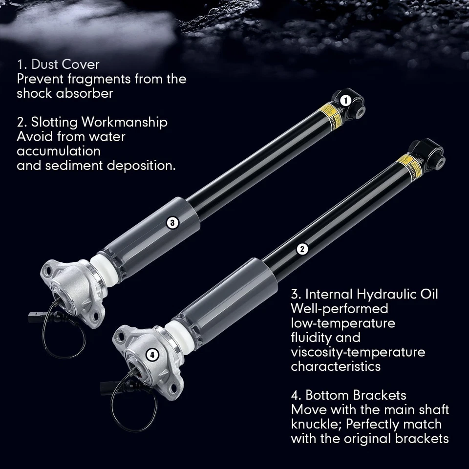 For Audi A3 S3 RS3 8V TT TTS 2016-2023 Rear Shock Strut Assembly w/MagneRide U - Image 2 of 4