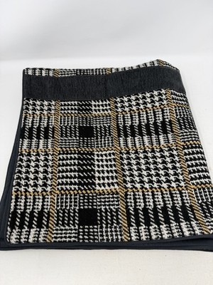 New Williams Sonoma Home Harley Plaid Houndstooth KING Sham Yarn Dyed
