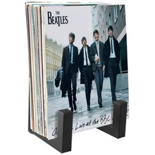Vinyl Record Storage Holder, Black LP Display Rack Organizer, Metal Record St...