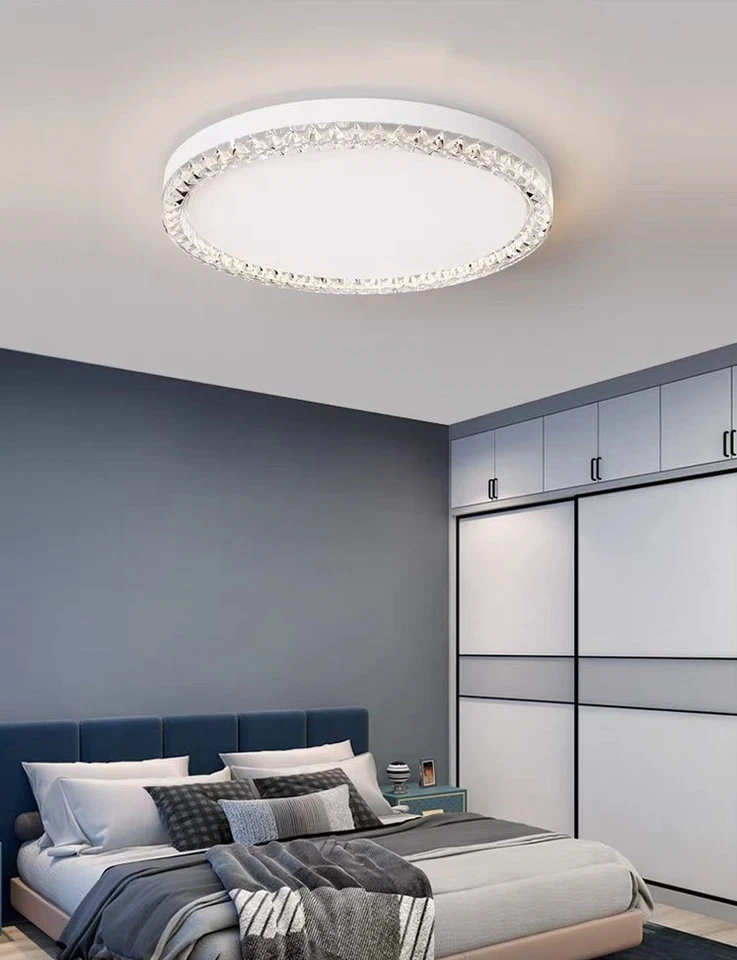 Plafoniera LED Moderna 80W Ø48cm 3 Colori CCT Switch Luce Calda Fredda Naturale - Immagine 2 di 4