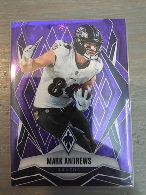 2025 Panini Phoenix #59 Mark Andrews Purple Winter Prizm /249 Ravens