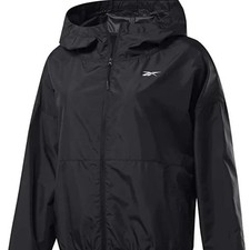 Reebok Women's Workout Ready Woven Jacket, Black, Brand NEW, Authentic