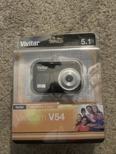 Vivitar ViviCam 54 Snap A Pic 5.1 Megapixels Black Digital Camera 1.5" screen