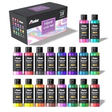 Abeier 18 Color Iridescent Chameleon Acrylic Paint Set 60ml Bottles