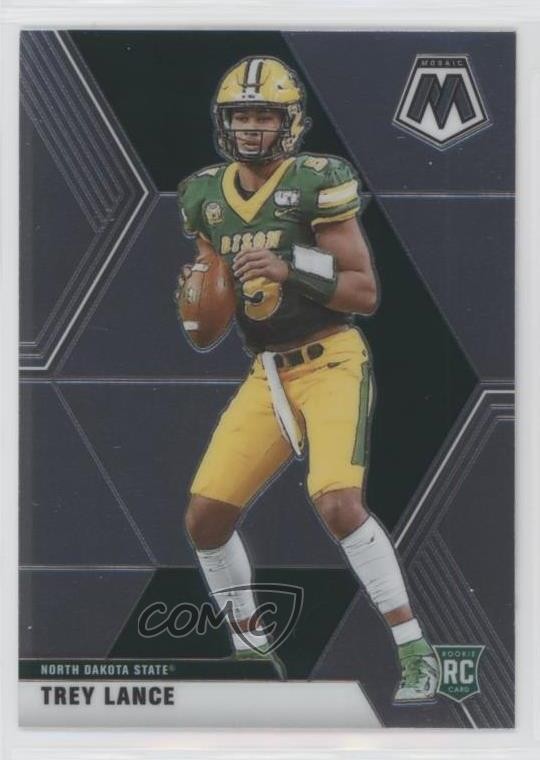 2021 Panini Mosaic Draft Picks Trey Lance #7 0ea4