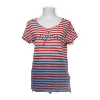 Marc Aurel, T-shirt, Größe: 36, Rot/Weiß/Blau, Baumwolle/Leinen, Streifen #yYB