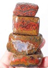 Morocco Kerrouchen Seam Agate 10.5 oz lapidary faced rough Lot C1 — photo 1