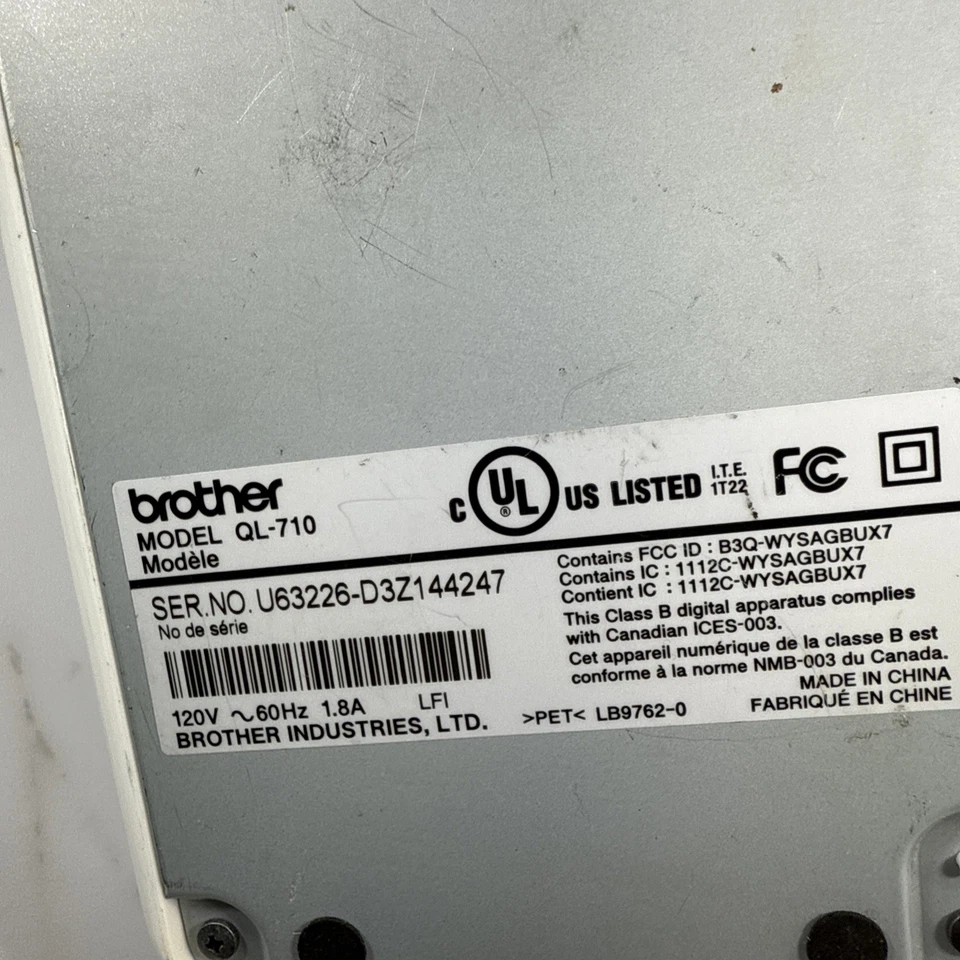 BROTHER✨QL-710W✨Wireless WiFi Label Printer w/Power Cord - Image 3 of 3