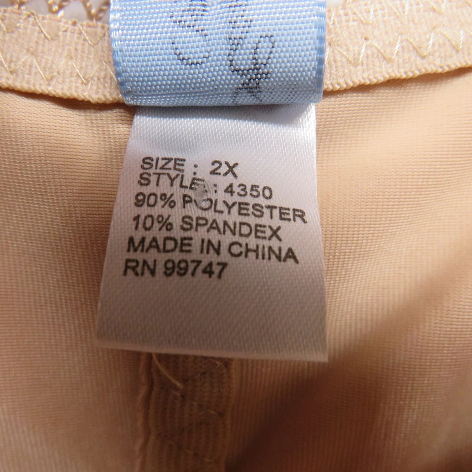 Heavenly Secrets Shapewear Body Mujer 2X Lunares Moldeado Copa Lencería Foto 4 de 4