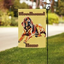 Bloodhound Home Garden flag