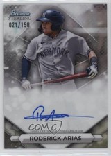 2023 Bowman Sterling Prospect Refractor 21/150 Roderick Arias #PA-RA Auto 05go