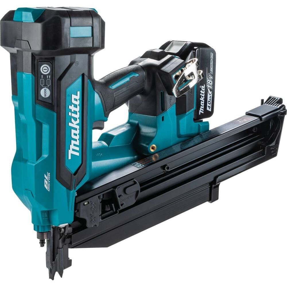 Makita XNB03M1 4.0Ah Cordless 21 Degree Round Head 3-1/2 in Framing Nailer Kit