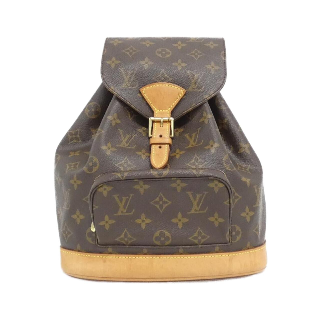 Authentic Louis Vuitton Monogram Montsouris MM Backpack M51136 Rucksack