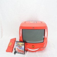 Disney Pixar Cars Lightning McQueen 13" CRT TV DVD Combo P1300DVD Red READ DESC