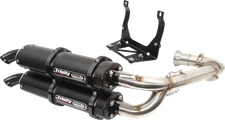 TRINITY RACING Stage Fits 5 Dual Exhaust - Cerakote Black TR-4161D-C2