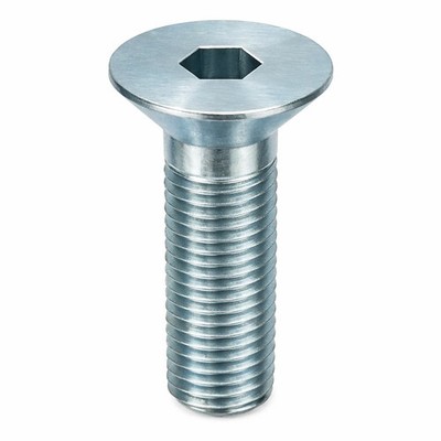 BULK BOX! 5/16''-18x3/4'' UNC Flat Socket Caps Coarse Alloy -Bake Zinc 1500pcs