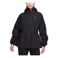 Nike Sportswear Everything Wovens Women's Oversized Hooded Black Jacket Sz S NWT