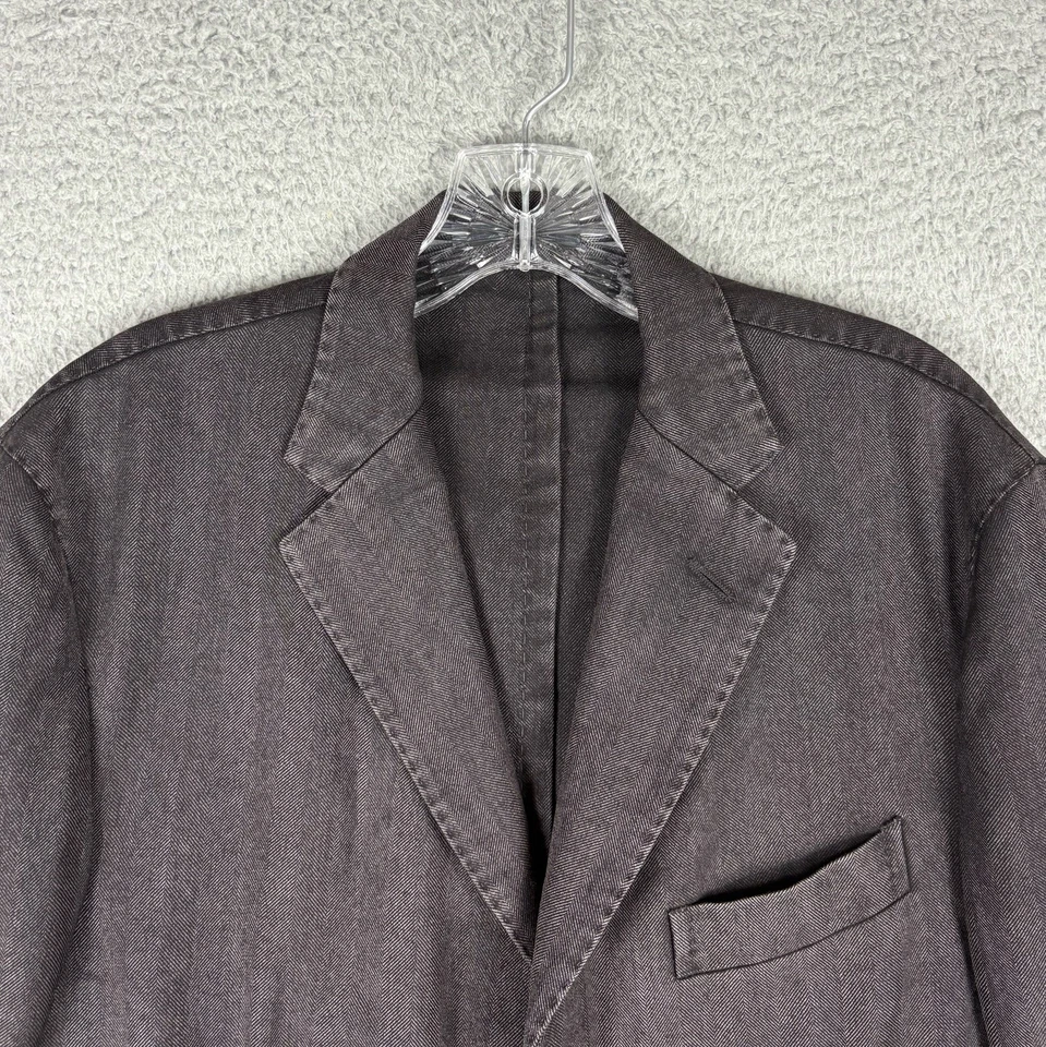 Chaqueta Boglioli Para Hombre 52 EU 42 EE. UU. Negro Gris Lana Blazer Italia City Career Lux Foto 4 de 4