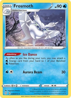 Frosmoth Reverse Holo Holo Rare Shining Fates 030/072 NM