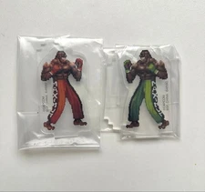 Street Fighter II DJ Acrylic Stand Set  Bandai, Unsealed, Fast