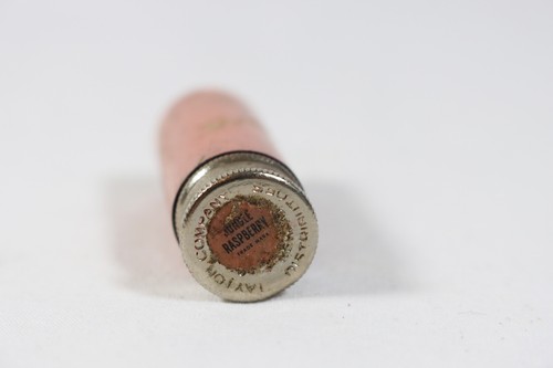 RARO ESTUCHE DE TUBO DE LÁPIZ LABIAL DE METAL ROSA TAYTON DE COLECCIÓN FRAMBUESA PEQUEÑA DÉCADA DE 1930 - Imagen 3 de 7