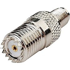 2pc RF Adapter SMA Jack Female Socket to Mini-UHF Jack Female Socket Straight