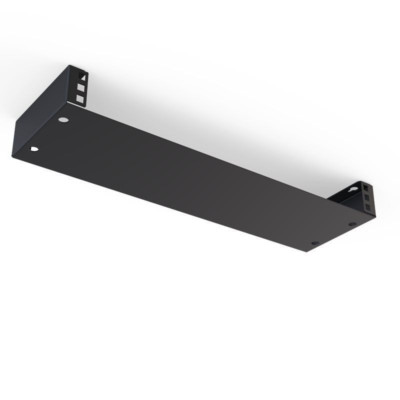 1 HE Universal Wandhalterung Rack mit Vierkantlochschienen
