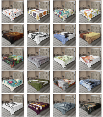 Ambesonne Animal Concept Flat Sheet Top Sheet Decorative Bedding 6 Sizes