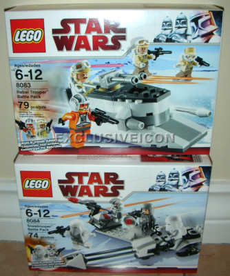 2010 Star Wars Lego 8083 8084 Rebel Trooper Snowtrooper Battle Pack LOT 2 CAN eBay