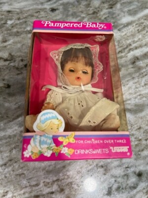 Uneeda Pampered Baby Drinks And Wets Vintage NEW