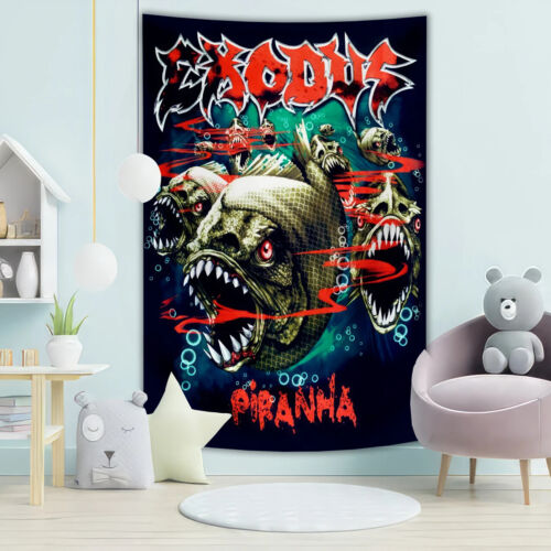 Exodus thrash metal band Fabric Tapestry Wall Hanging Banner Flag Poster 36x60'' - Bild 9 von 9