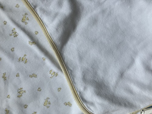 Ralph Lauren Baby Blanket Ducks Chicks Yellow White Reversible Cotton Knit - Picture 3 of 4