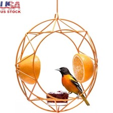 Baltimore Oriole Feeder Jelly Fruit Metal Bird Feeder Outdoor Garden Hook Design