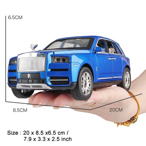 1:24 Scale Rolls-Royce Cullinan SUV Diecast Model Car Toy Collection Sound&Light - Picture 7 of 15