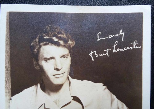 BURT LANCASTER - Firma - SOBRE DE CORREO ORIGINAL - RARO - Imagen 3 de 9