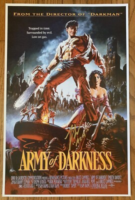 #ad #ad Bruce Campbell Signed Army Of Darkness Ash 11x17 Movie Poster Certificate HOLO $139.00