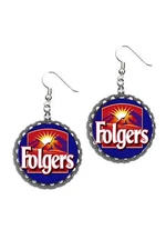 Folgers coffee  super cool earring set cute pair of earrings
