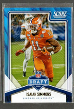 2020 Score NFL Draft Gold Zone #19 Isaiah Simmons /50