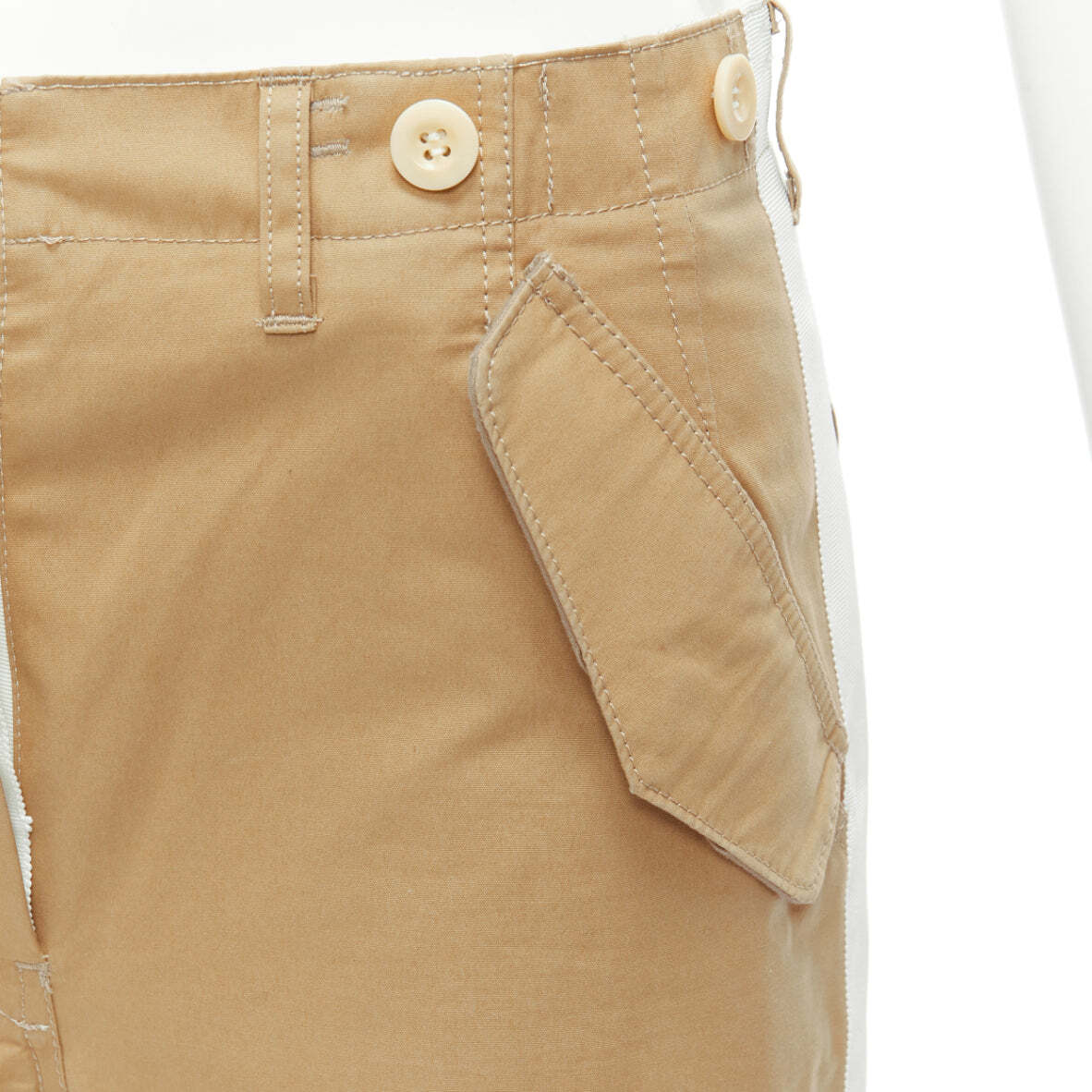 sacai luck ウール　メルトン　ガウチョ　パンツ　ネイビー　1 美品 sacai サカイ 21SS Suiting Skirt ス―チングプリーツスカート