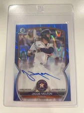 2023 Bowman Chrome Jacob Melton Blue Raywave Refractor Auto /150 #CPA-JML