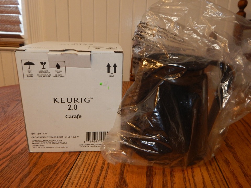 Keurig 2.0 Thermal CarafeBlack Silver Chrome Handle Replacement Coffee