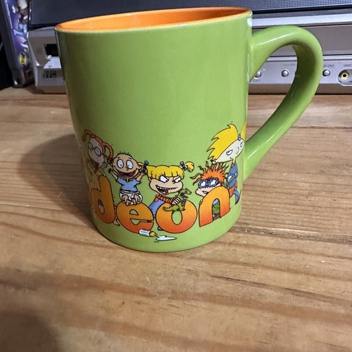 Nickelodeon 90’s Cartoon Characters Coffee Mug Cup Viacom 2020 Green Orange - Picture 5 of 11