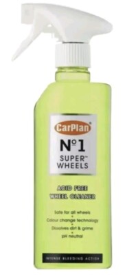 Felgenreiniger Säurefrei Farbwechsel Tech CarPlan No.1 Super Wheels 600ml