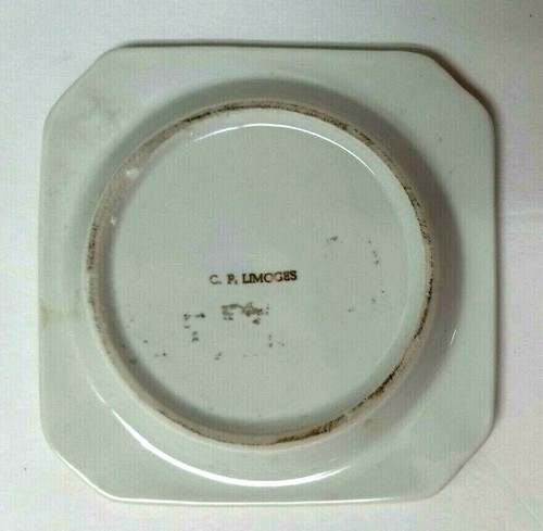 Vintage C.P. Limoges French Veritable Porcelain Ash Tray - Picture 4 of 4