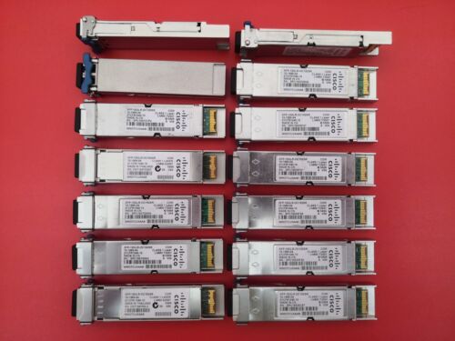 LOT OF 4 XFP-10GLR-OC192SR V04 CISCO ORIGINAL 10GE USED OPTICAL TRANSCEIVER