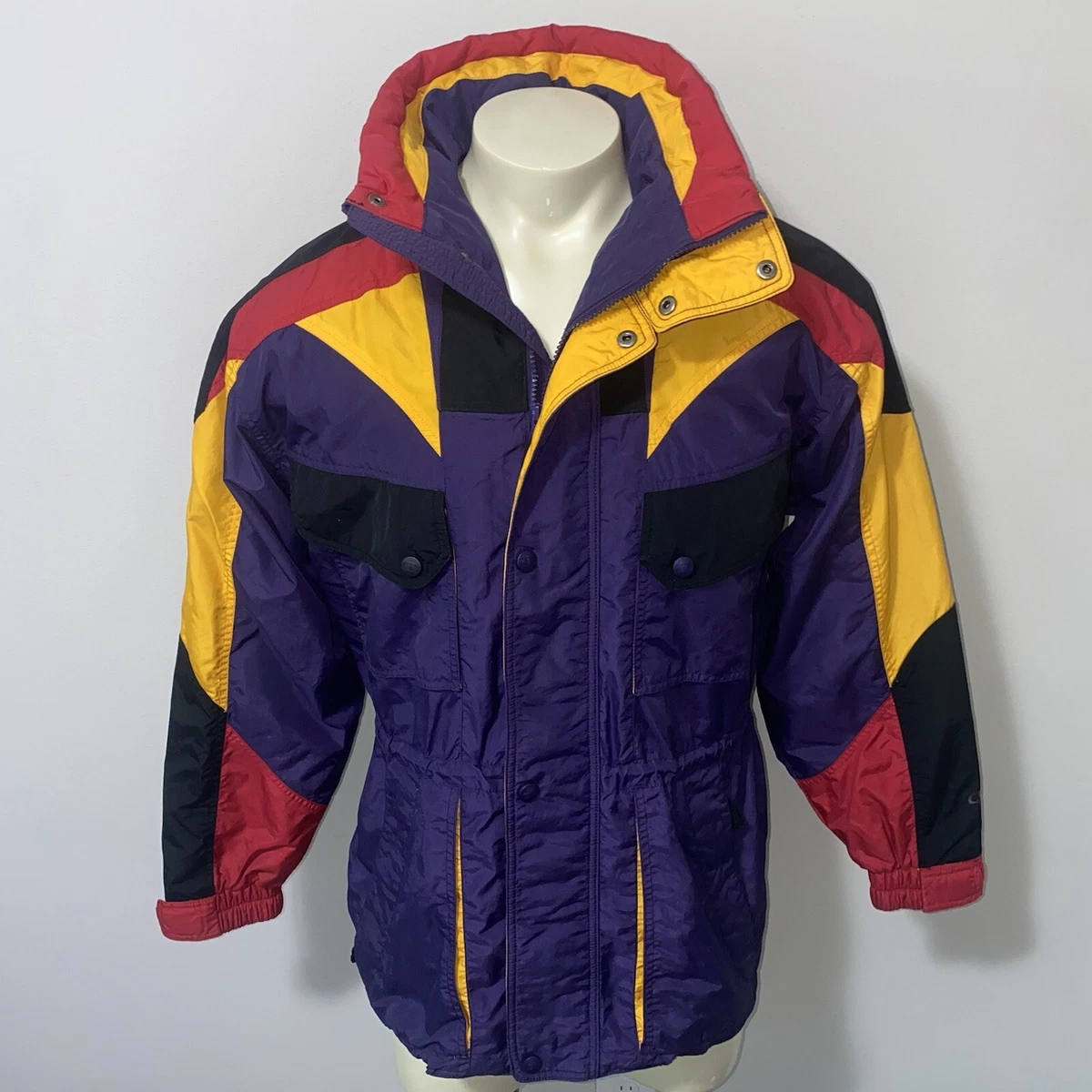 VINTAGE 80s Neon New Wave Ski Jacket 